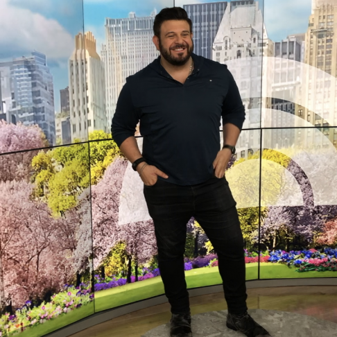 Adam Richman smiling on the TODAY Show
